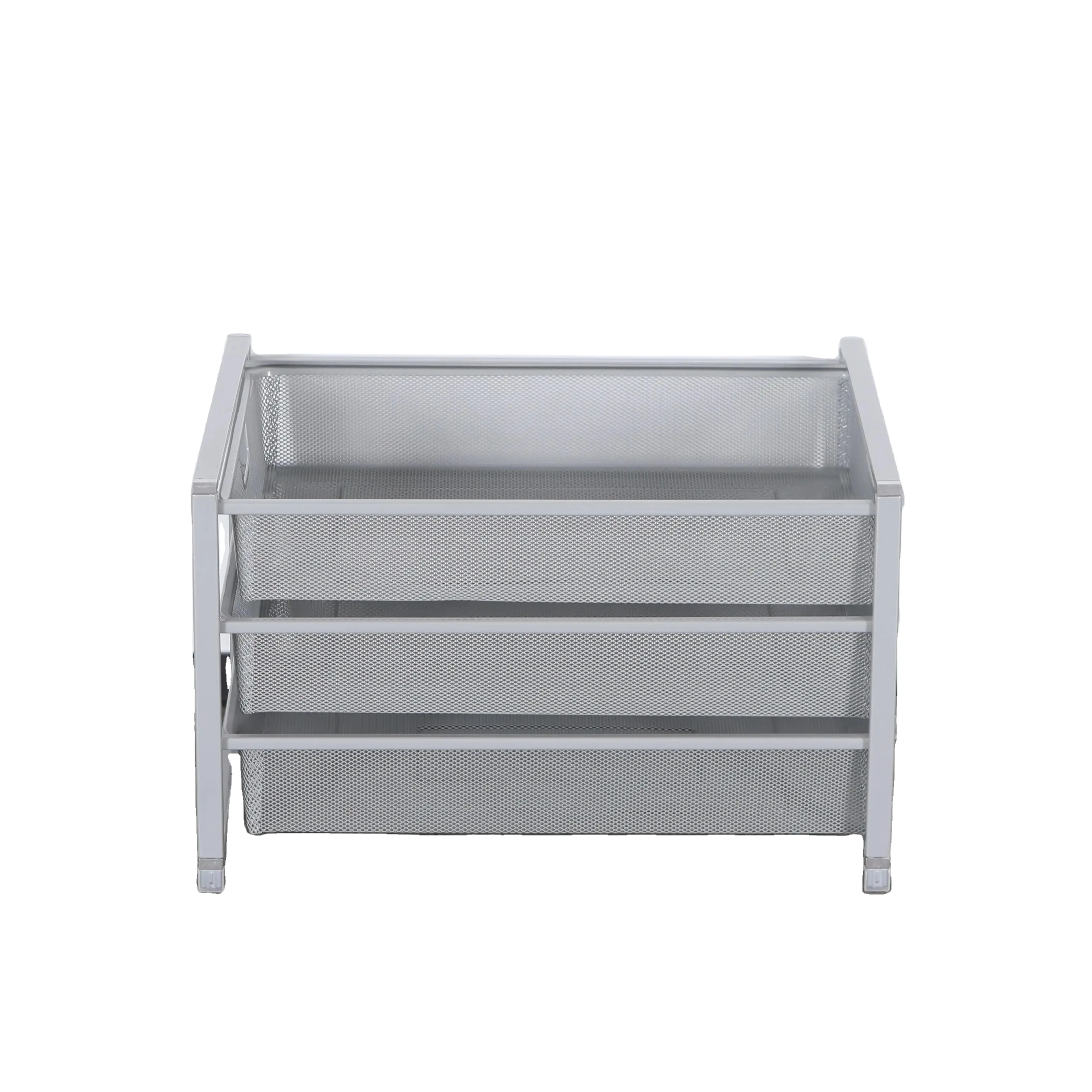 Home Office Appliance File Storage Sliding Drawer Storage Metal Mesh Basket Storage Mesh Basket