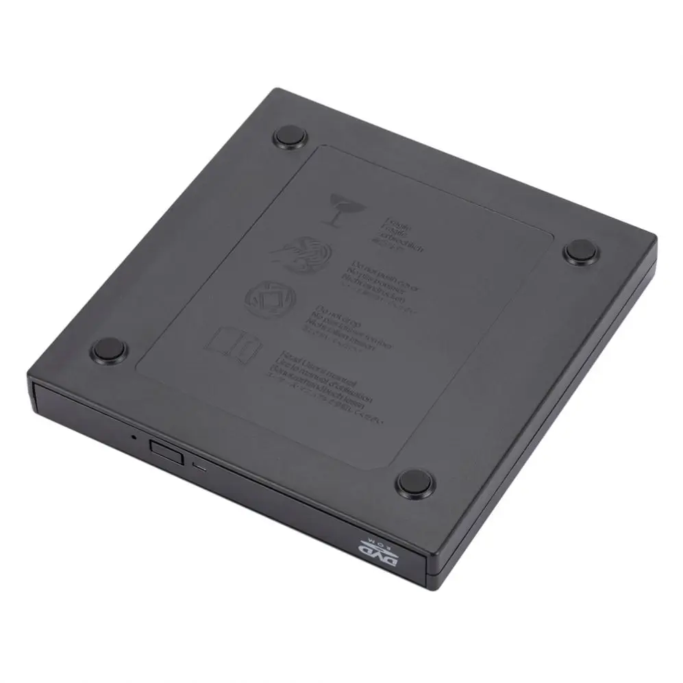 Тонкий внешний оптический привод USB 2 0 DVD комбо ROM/CD-RW записывающийся-Plug and Play для Macbook ноутбука настольного компьютера
