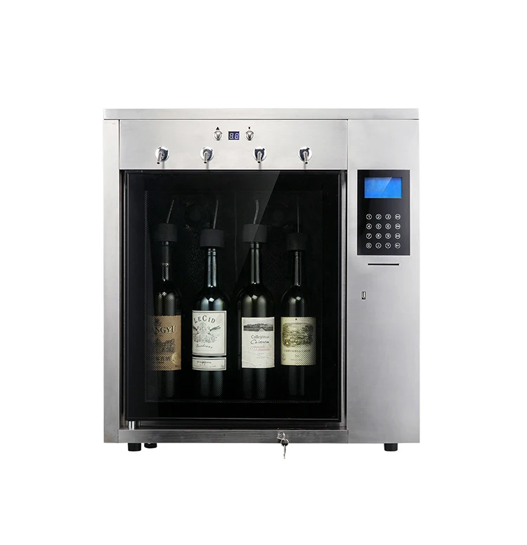 Stainless Steel IC Card Wine Dispenser Cooler 4 Bottle Red Wine Cooler From China (62268847654)