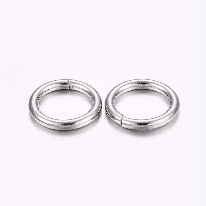 Stainless Steel Jump Rings Round Split Rings Wire Close Unsoldered Ring for Jewelry Making