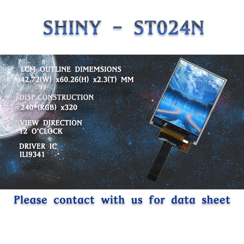 2.4 Inch LCD Touch High Brightness LCD Custom Touch Panel with ILI9341 IC