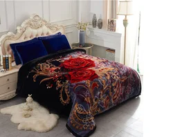 Factory Cheap Comfortable Super Soft Mink Raschel Blanket for Winter