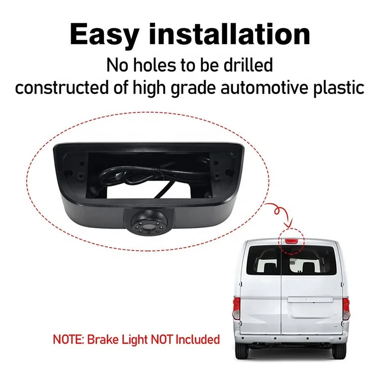 Hot Selling IR LED Lighting Night Vision Brake Light Camera for Nissan NV200