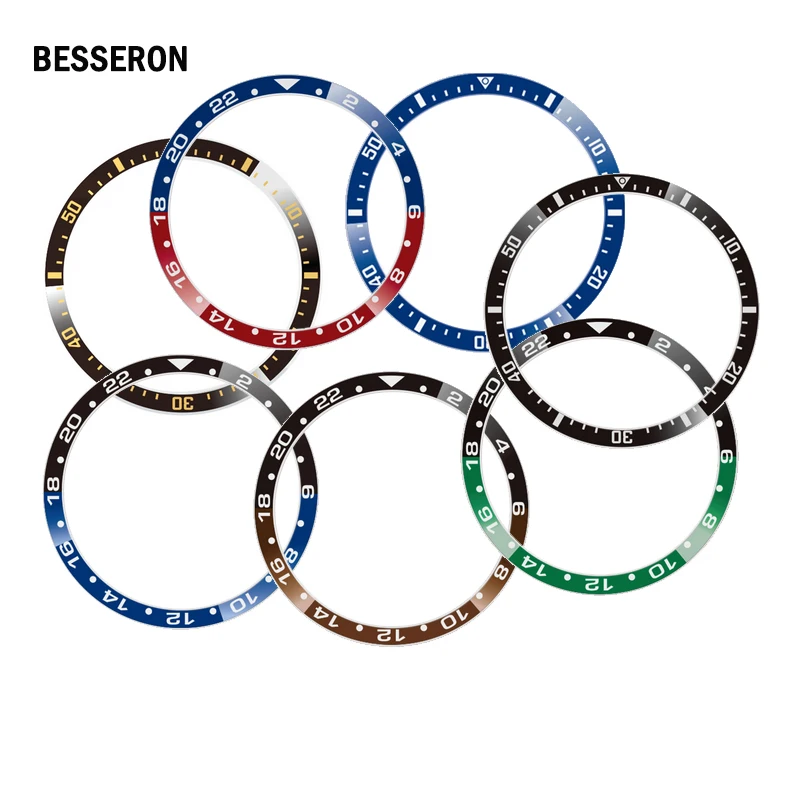 High Quality Luxury Watch Case Parts Ceramic Bezel Insert Custom Size Watch Accessories Protective Ring for wrist watches