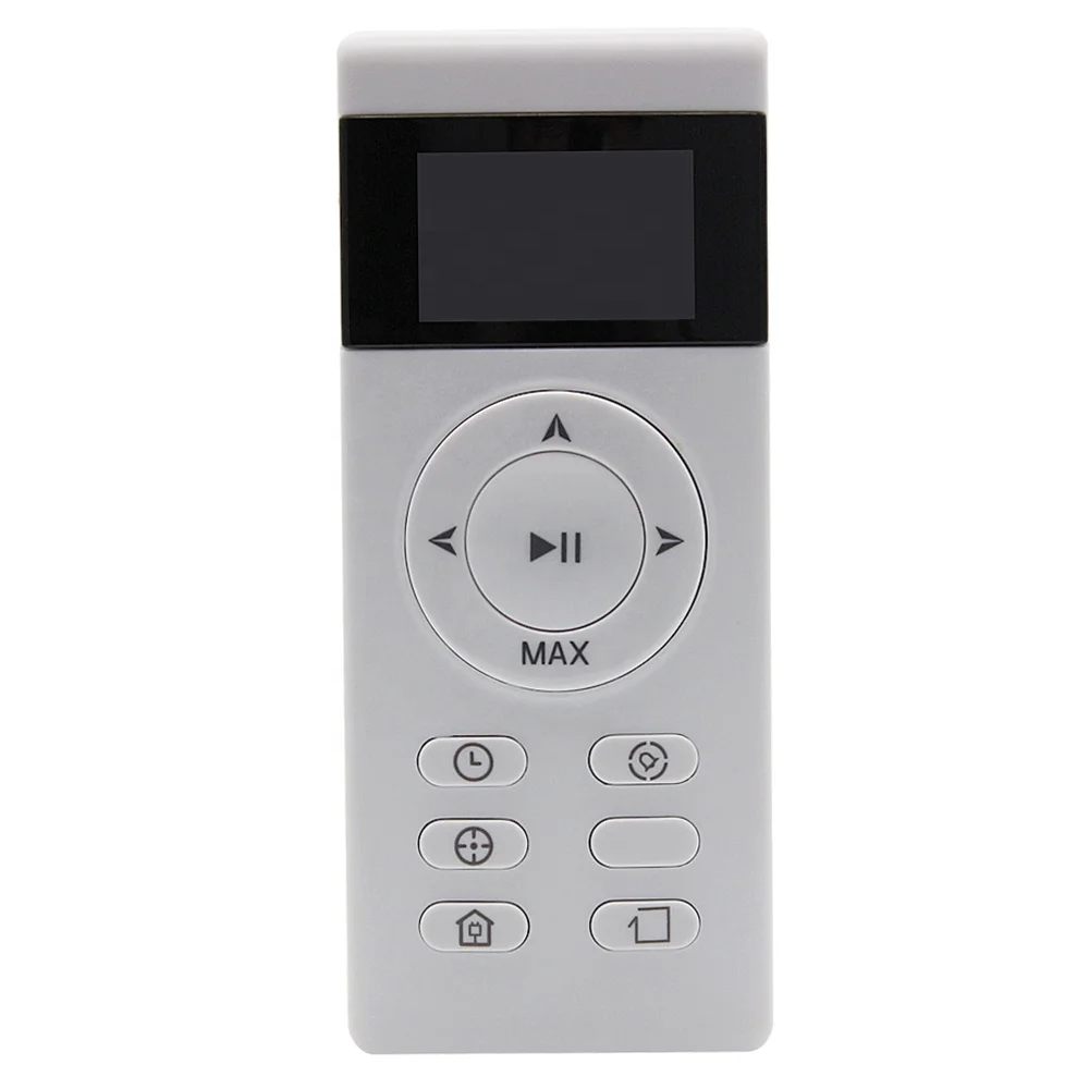 Programmable 2.4G Customized Frequency Remote Control White 11 Button Wireless Controls with Black Screen Display