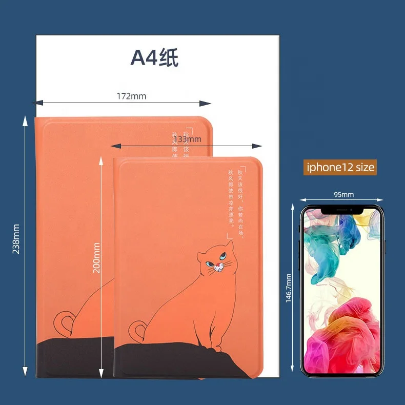 Multifunctional Spiral A5 Notebook PU Gift Leather Wireless Charging Diary with Power Bank Creative Stationery Wholesale