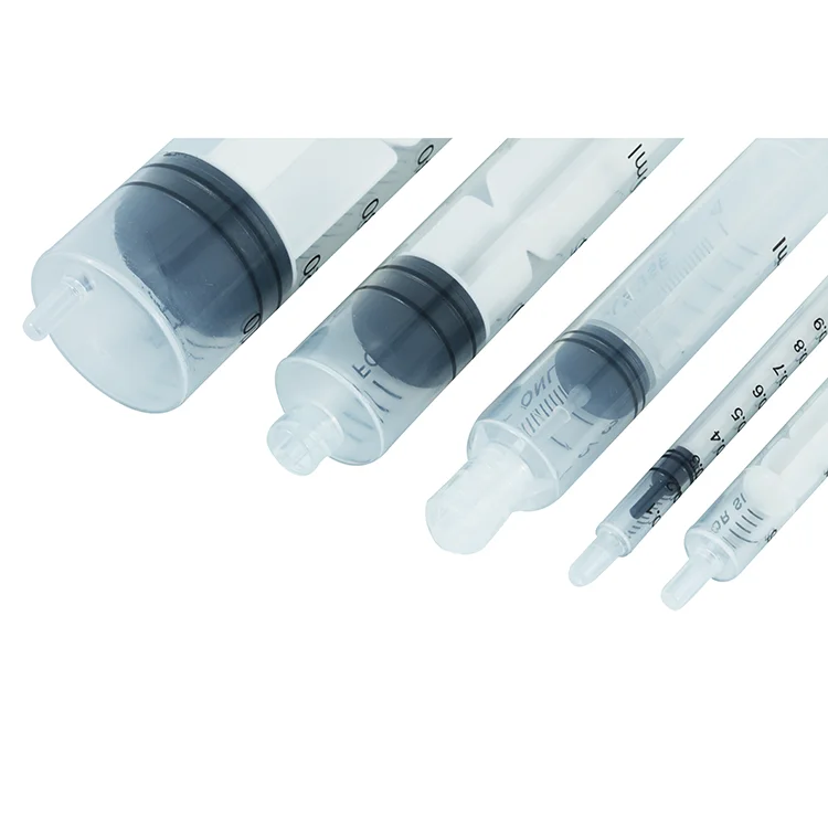 Disposable Medical Plastic Luer Slip Syringe With Needle Injection
