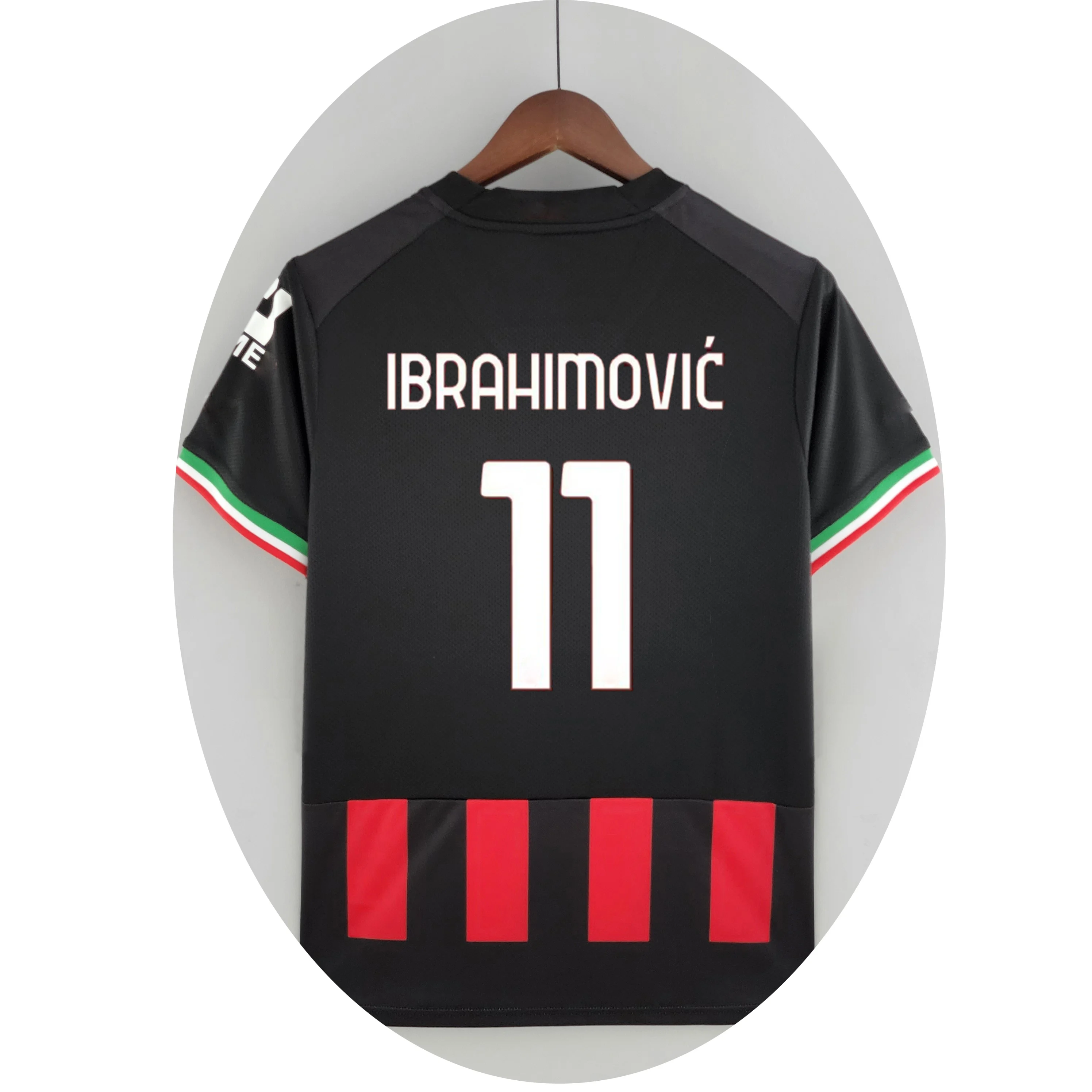 AC 2022-2023 новая Миланская футбольная одежда IBRAHIMOVIC Футбольная майка TONALI футболка GIROUD фанатская