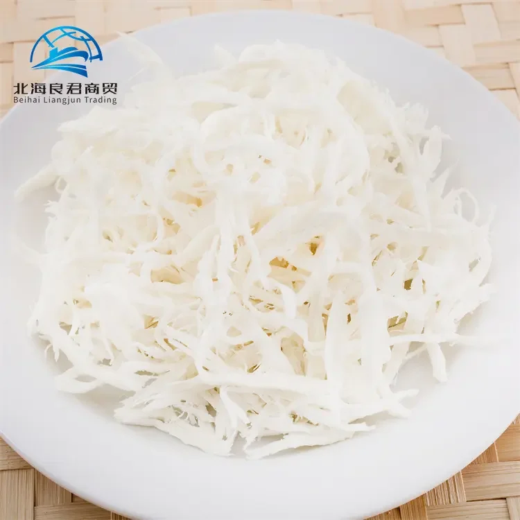 Wholesale nutritious delicious handmade white dried shredded squid seafood snack calamari(squid)