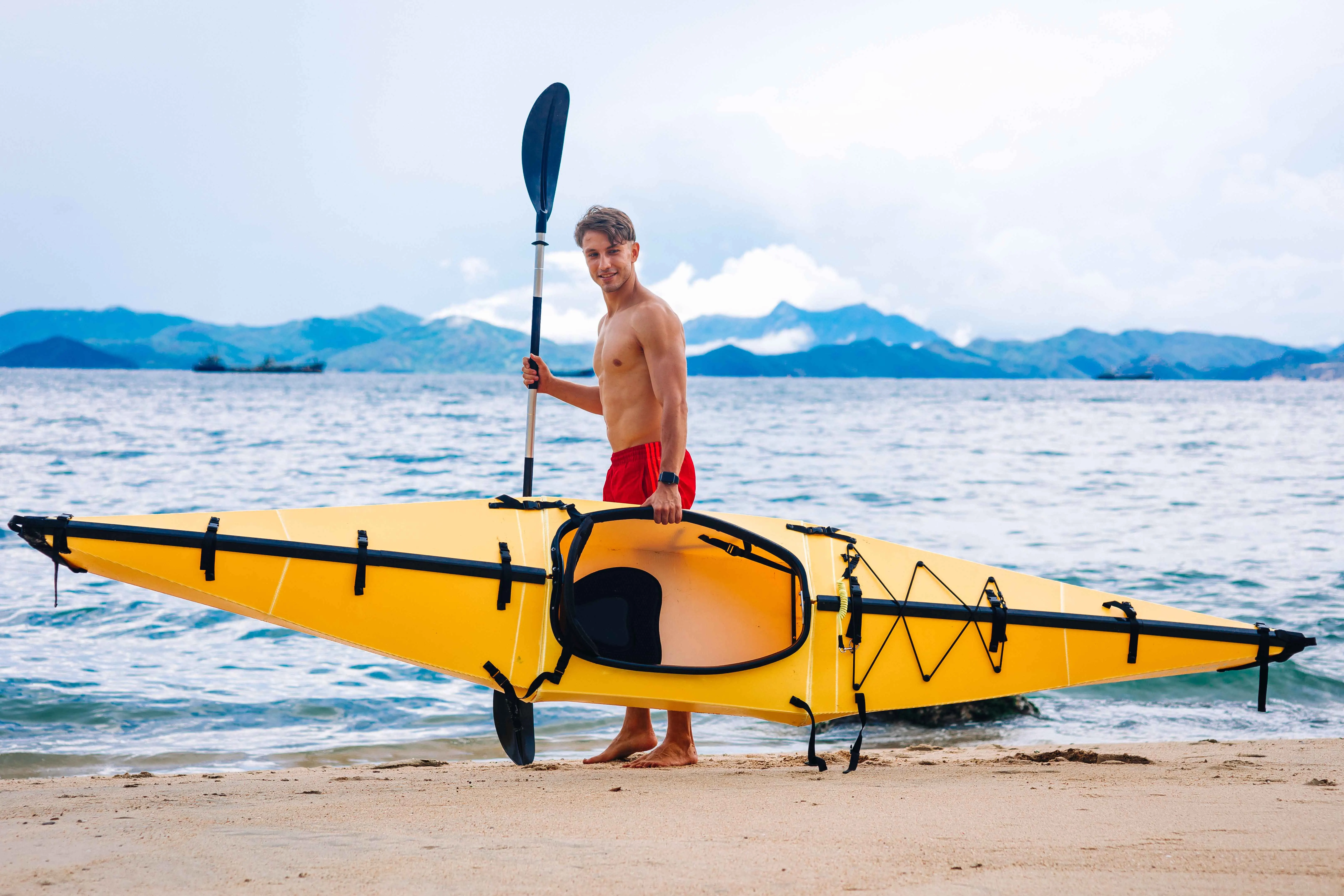 2021 Factory wholesale Terravent Foldable kayak 13ft single seat disassembled Origami Fold Folding Fishing Canoe Kayak For Sale