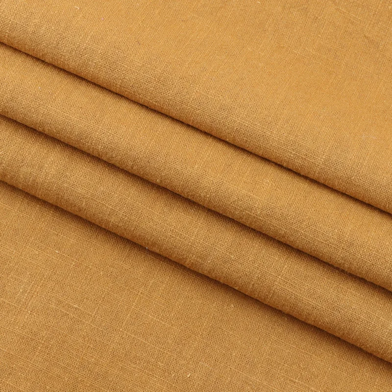 244gsm Ramie Fabric Plain T Shirt Garment Ramie Cotton Denim Fabric