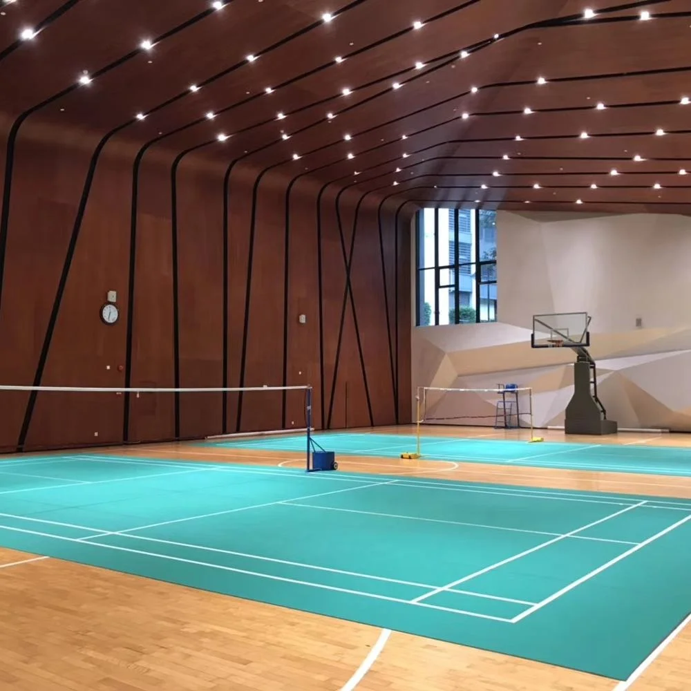 Professional PVC Basketball  Volleyball Tennis Badminton Sports Court Flooring Mat