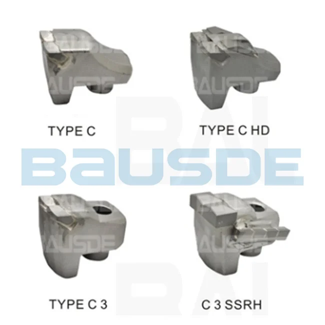 Лесохозяйственный Мульчер, зубцы типа C3, стильный фитинг, фрезерный Мульчер, Встроенный два карбидных наконечника