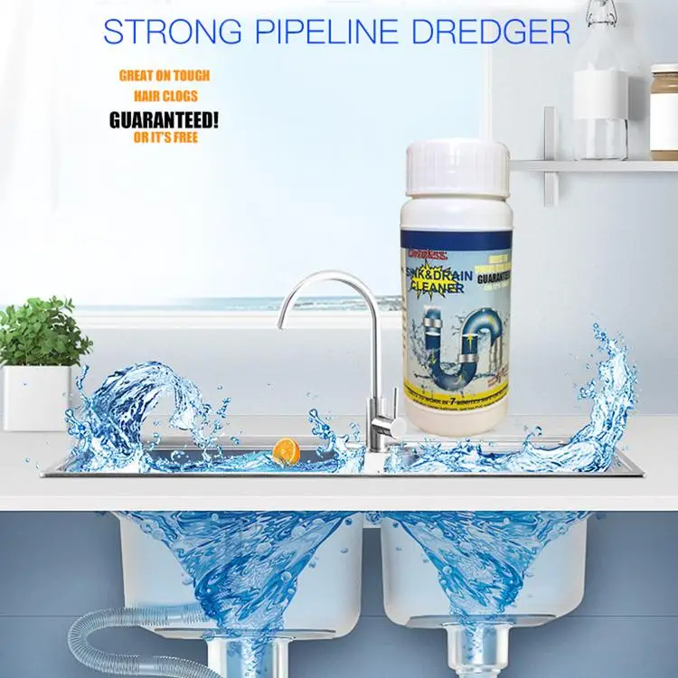 
Powerful Sink Drain Cleaner Pipe Dredging Agent Sewer Toilet Dredge Powder Cleanser Kitchen Bathroom Deodorant Powerful Cleaning 