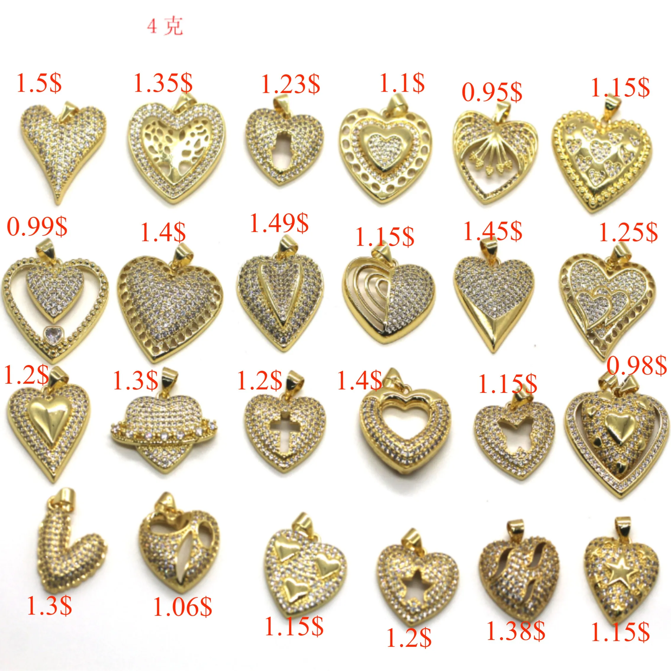 18K Gold Plating Copper zircon Anti-corrosion and anti-fading Pendant Charm Necklace Bling CZ Crystal  Necklace For Women