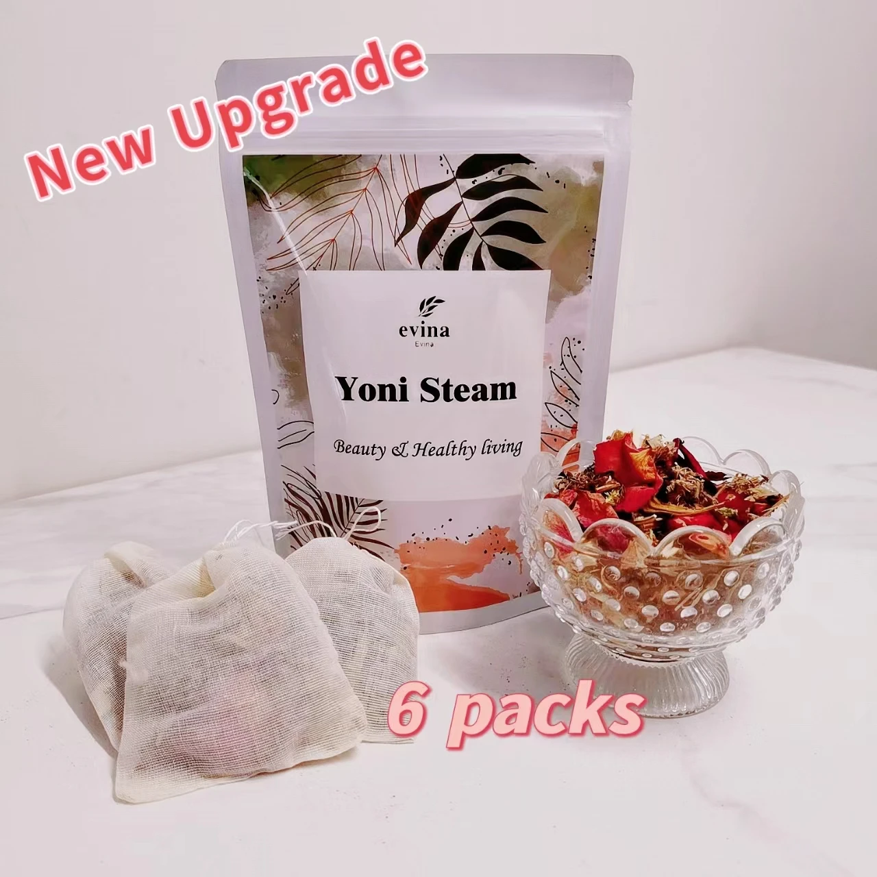 New listing for wetness individual packages yoni herbs tightening Yoni Steam with cheap price