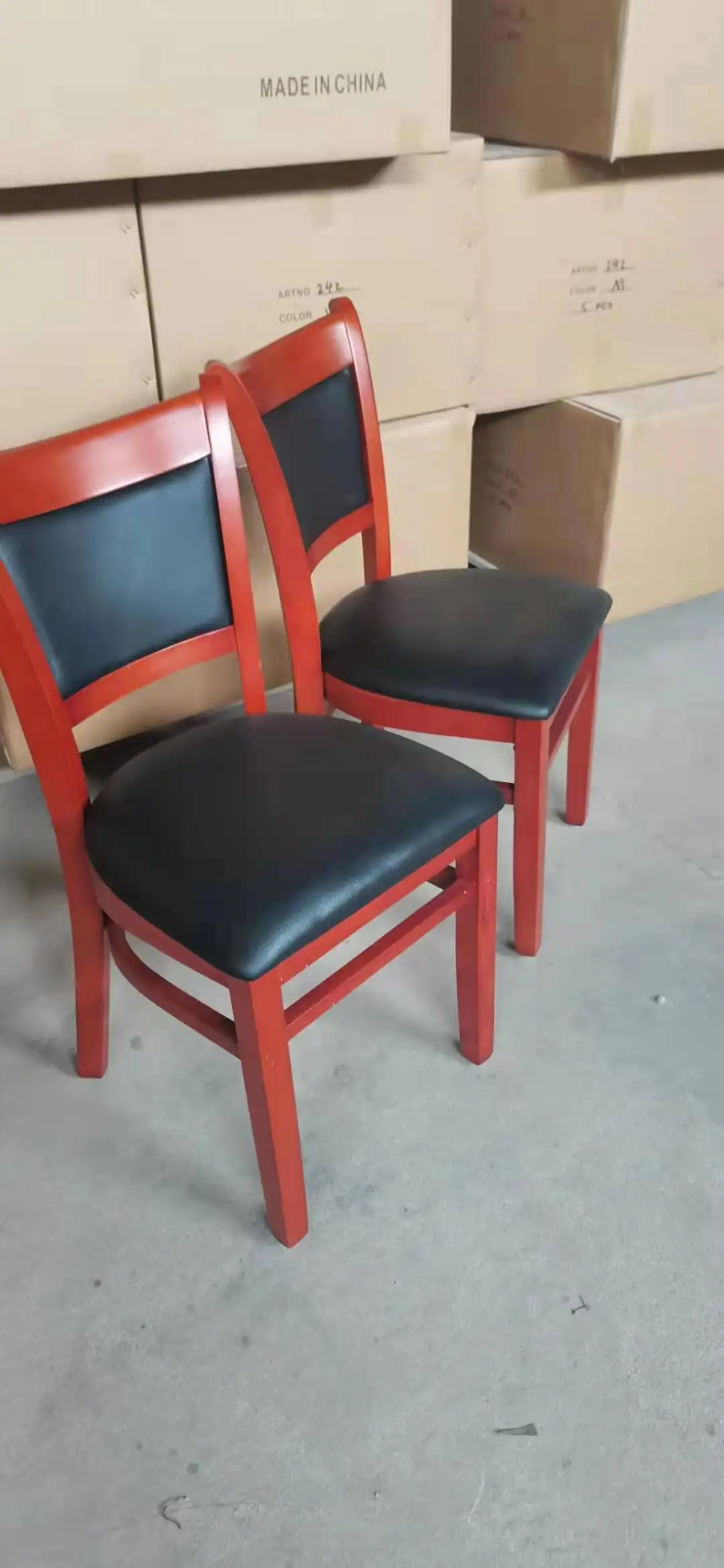 US commercial grade restaurant classic solid wood chair