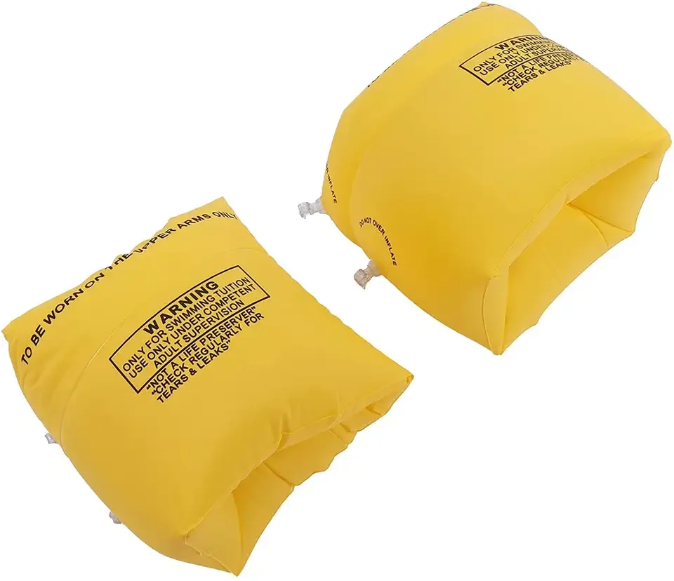 Adults Kids Double Airbag Design Pvc Inflatable Swimming Ring Float Arm Sleeves Bands