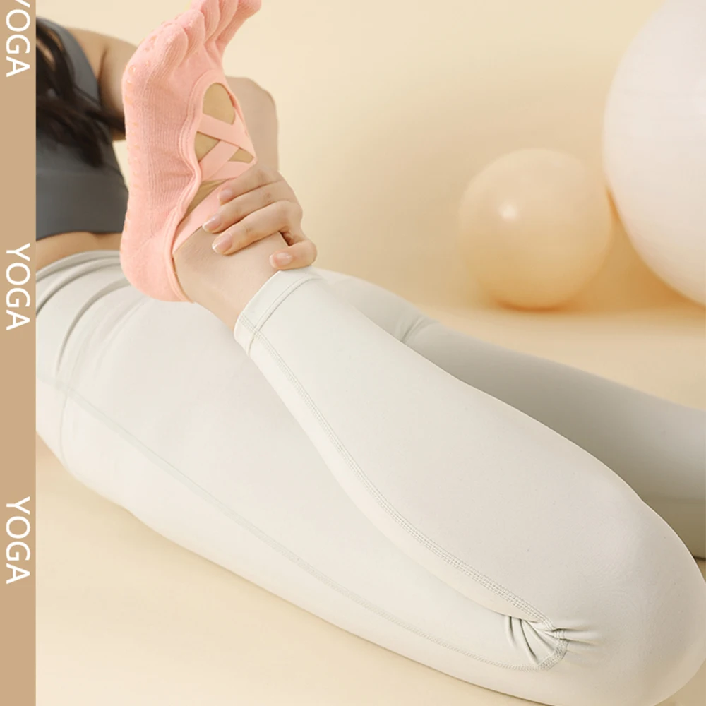 High Quality OEM Silicone Grip Cycling Trampoline Sock Candy-Color Five Finger Customizable Logo All Season-Factory Wholesale