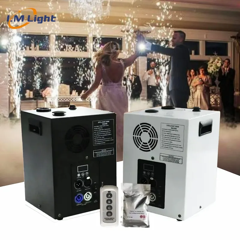 Hot sell indoor 600W dmx mini cold spark machine for wedding party stage battery DJ equipment fireworks cold pyro machine