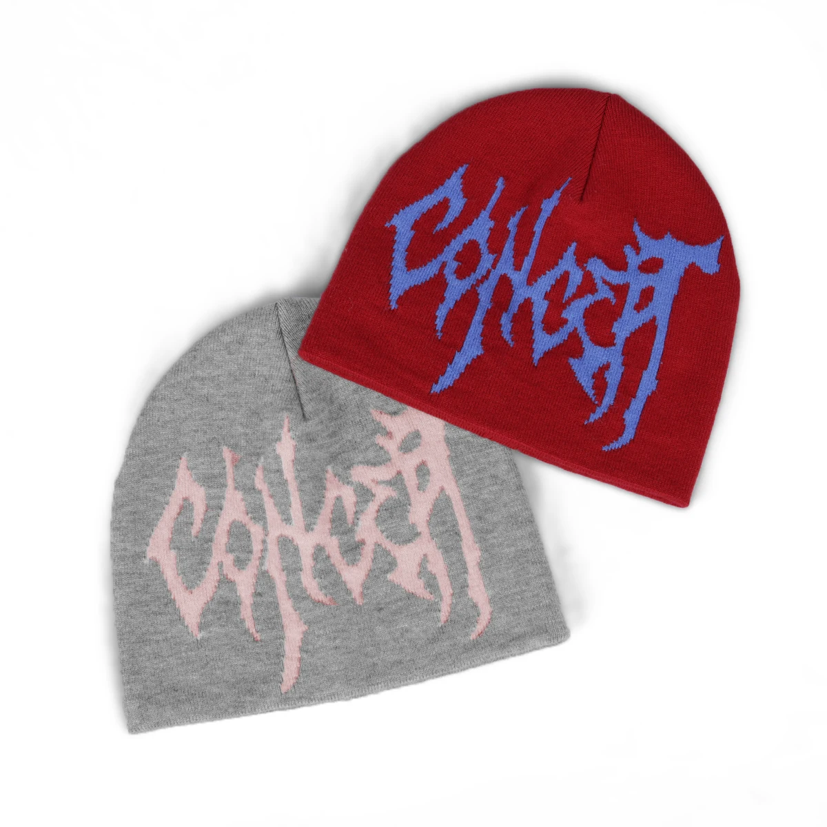 Новая модная пользовательская красочная жаккардовая вязаная шапка облегающая с принтом зимняя популярная