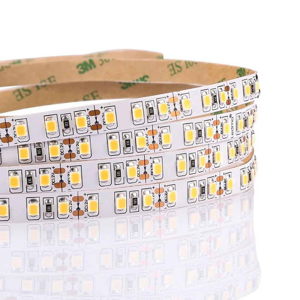Factory outlet led flexible strip light dc12v high brightness red green blue yellow white warm smd 2835 600leds led light strip