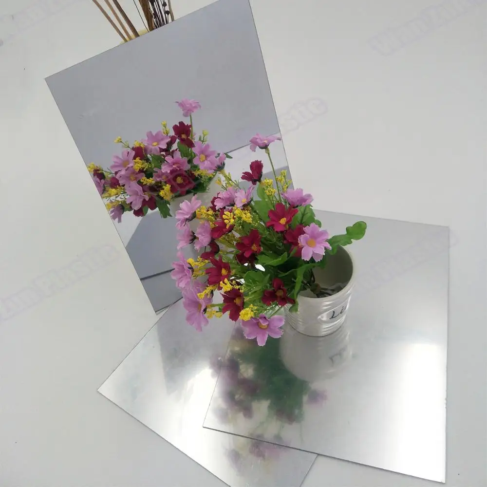 4*8 self-adhesive plastic mirror sheet/mirror sheet wall stick