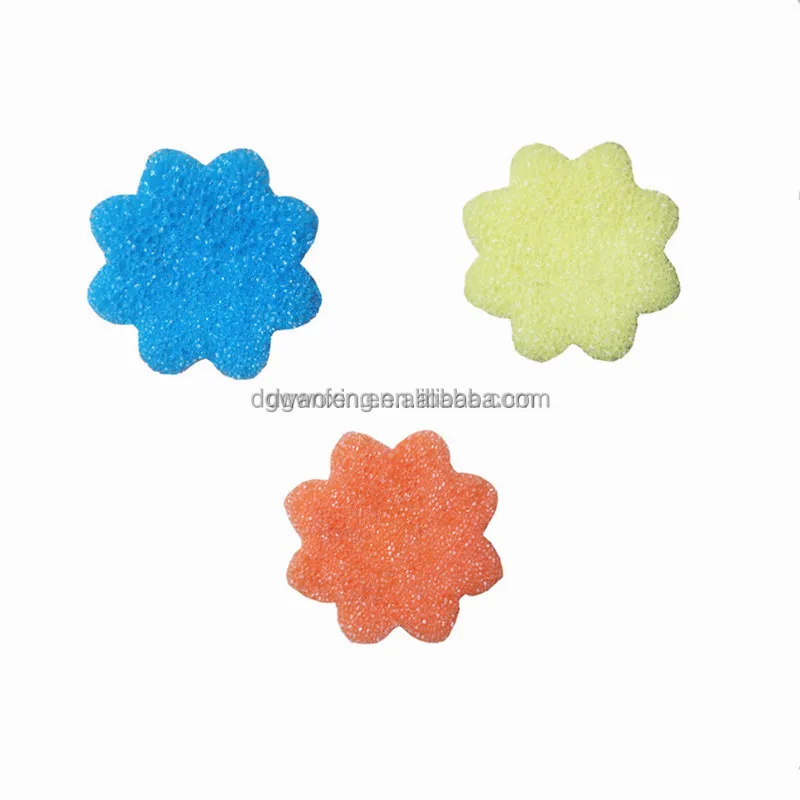 Wholesales Custom Logo Design Colorful Scrub Sponge Temperature Sensitive Sponge Cleaning Sponge Multipurpose For Kitchen