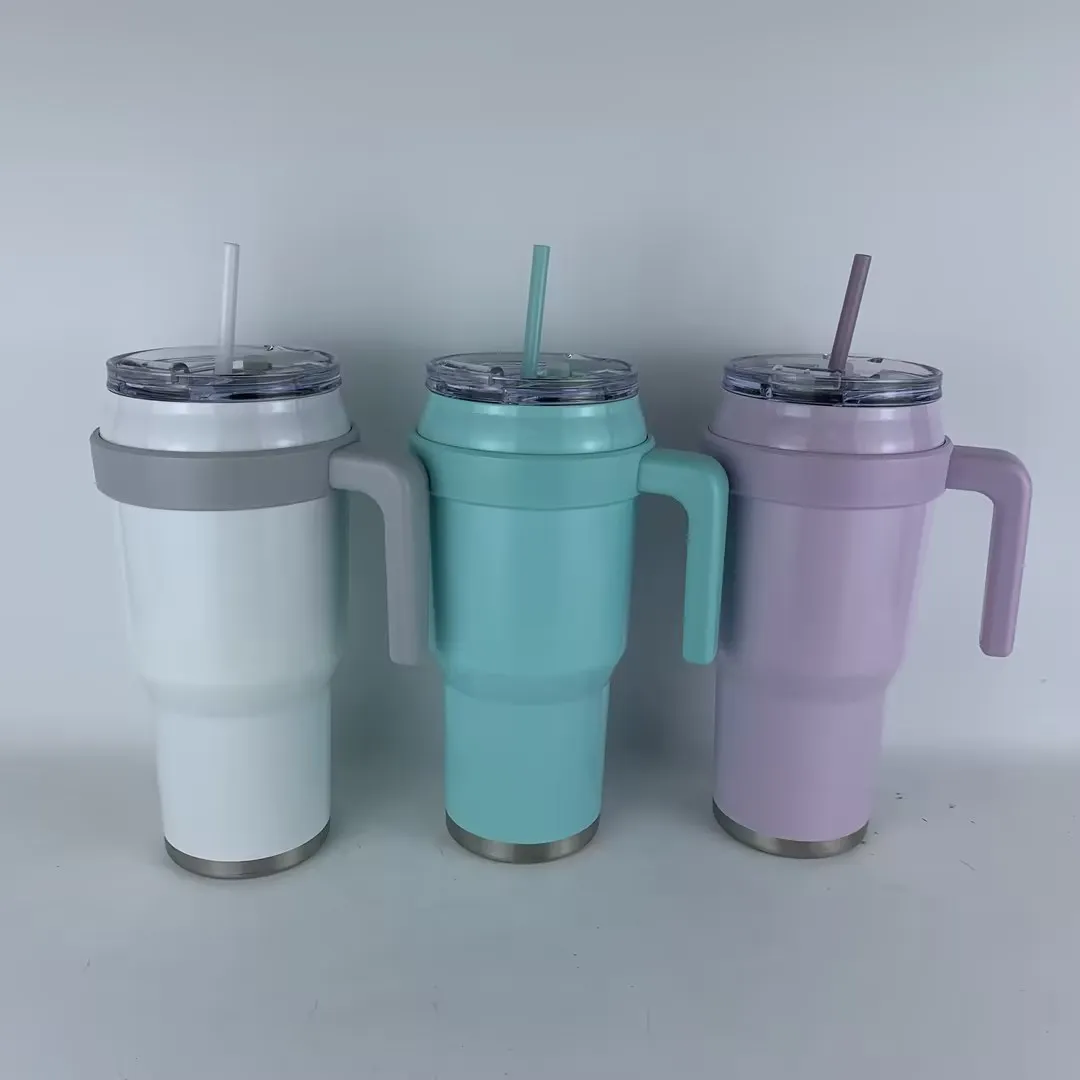 High Quality 50oz Double Wall Vacuum Double wall bottle 304 Stainless Steel Tumbler with handle