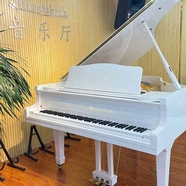 KU-160 White 88 Keys Mechanical Grand Acoustic Piano