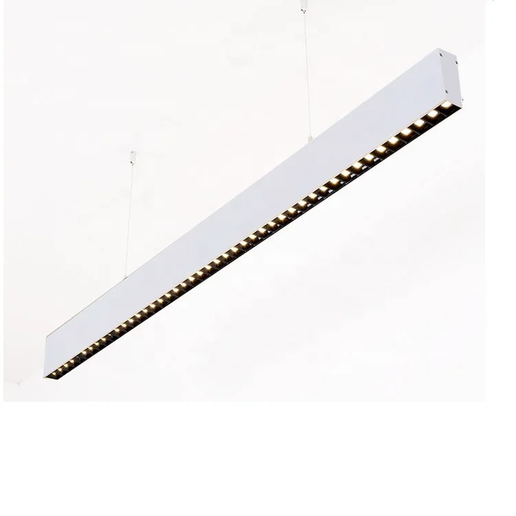 Contemporary kitchen bar restaurant linear 45w aluminum high quality big modern cool led hanging lights