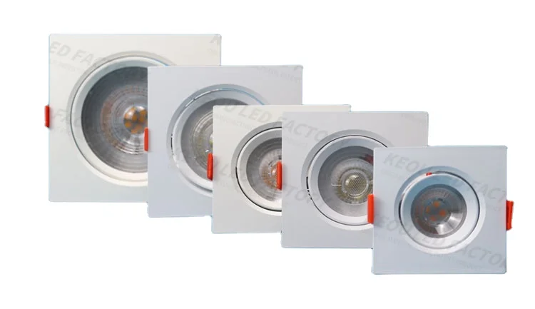 Keou Low Price Round/Square 3 Watt 5W 7W 9W 12W Downlight Led Mini Spotlight With Driver
