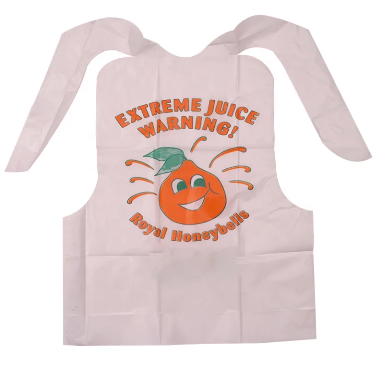 Customized Cheap Disposable PE Lobster Hot Pot Restaurant Apron