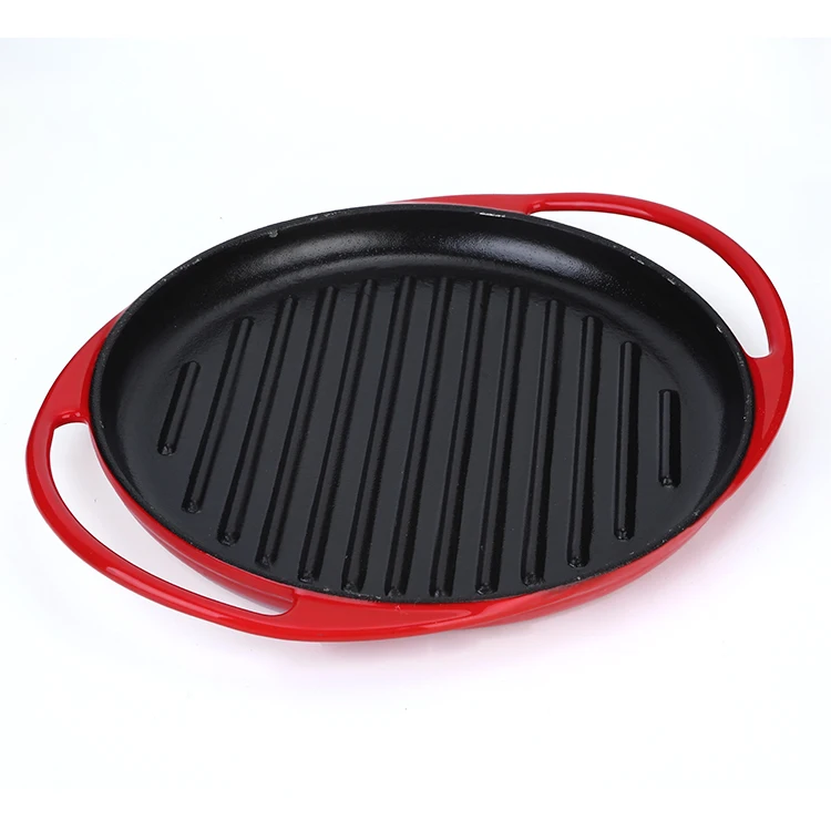 
Hot Sale Cast iron Enamel Grill Pan For Sale 
