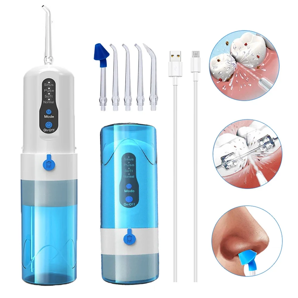 
2021 New oral rinser Portable cordless electric water floss USB rechargeable water dental floss dental rinser tooth care 