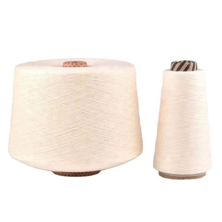 Raw Carded Compact Oe Open End  Weaving Knitting Yarn Cheap Price Ne 30/1 20/1  recycled Cotton  Yarn