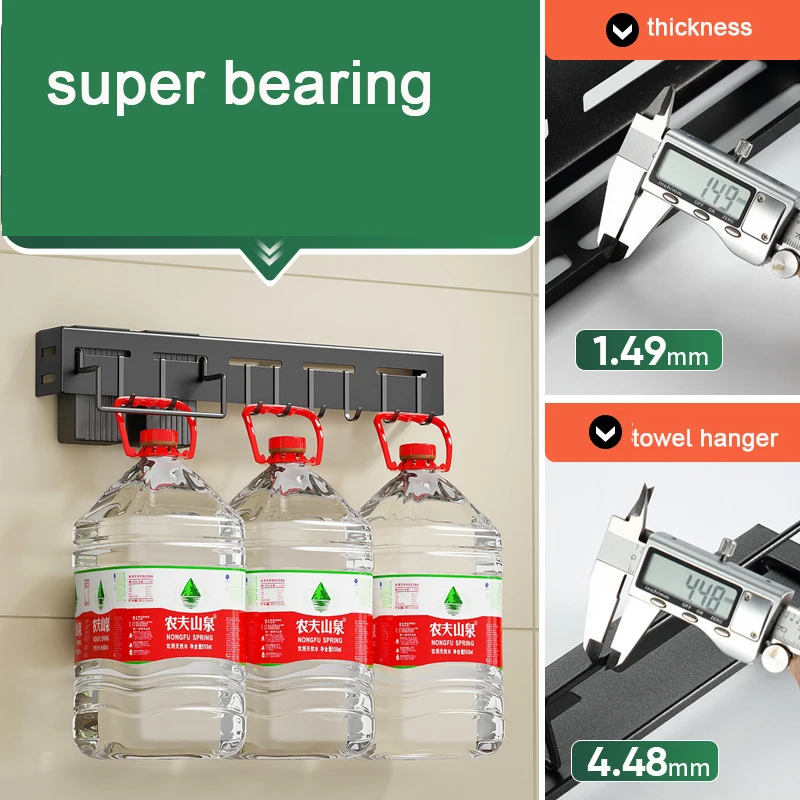 Custom Stainless Steel Wall-mounted  Storage Organizer  Adhesive  Kitchen Knife Spoon Utensils Holder Rack