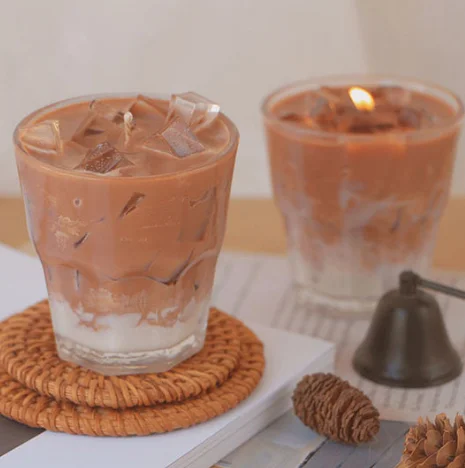 Donut Soy Wax Scented Candles Custom Luxury Ice Cream Food Coffee Candles Scented