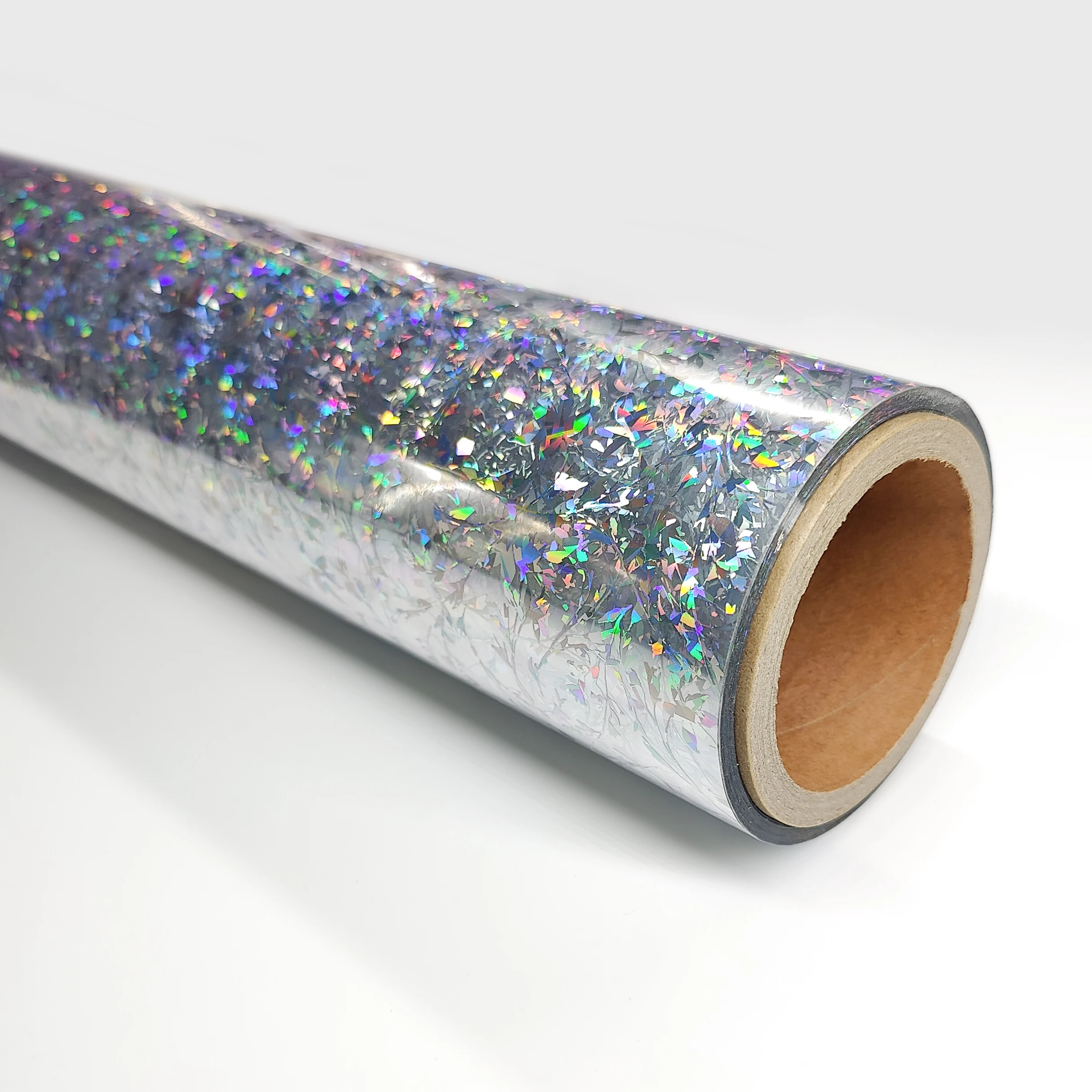 Wholesale holographic aluminum 14 micron heat hot transfer stamping laser foil roll Aluminum foil film for leather fabric