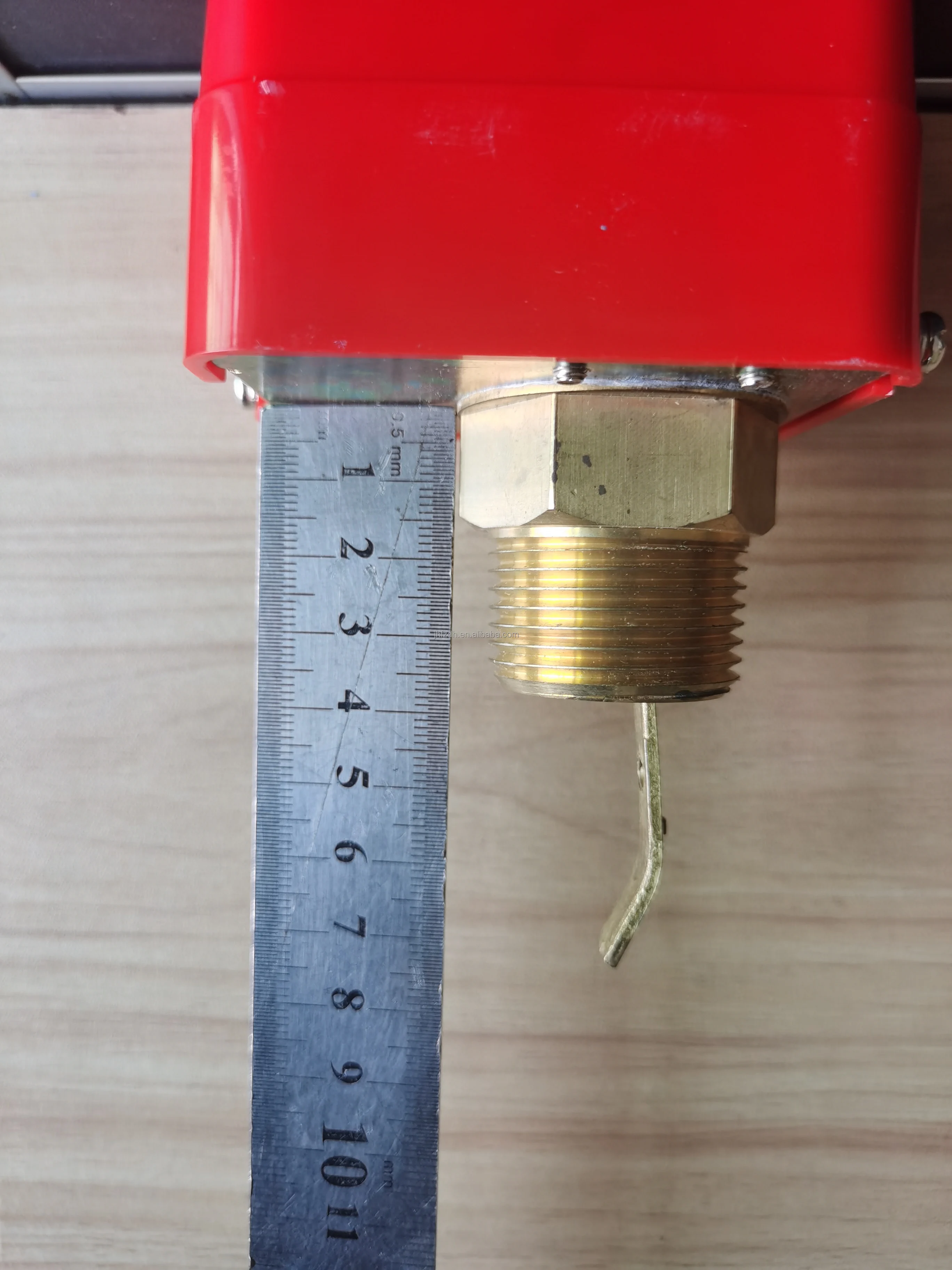 PP Plastic Water Flow Sensor Thermal Flow Switch Paddle Flow Switch For Chiller Machine