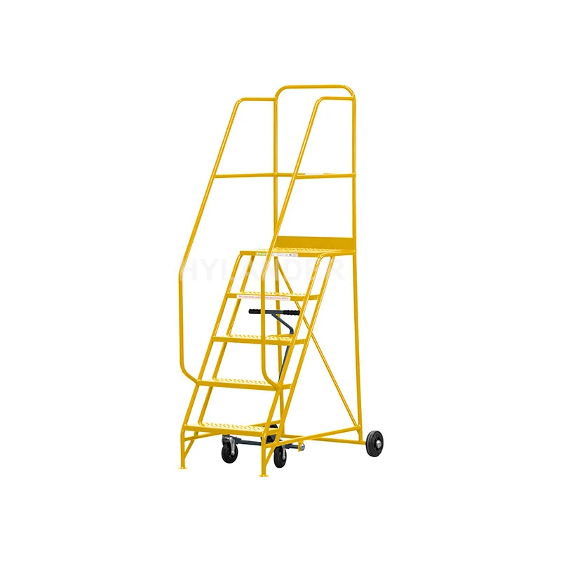 Warehouse supermarket portable step moveable stair non slip safety step easy transportable step ladder for warehouse