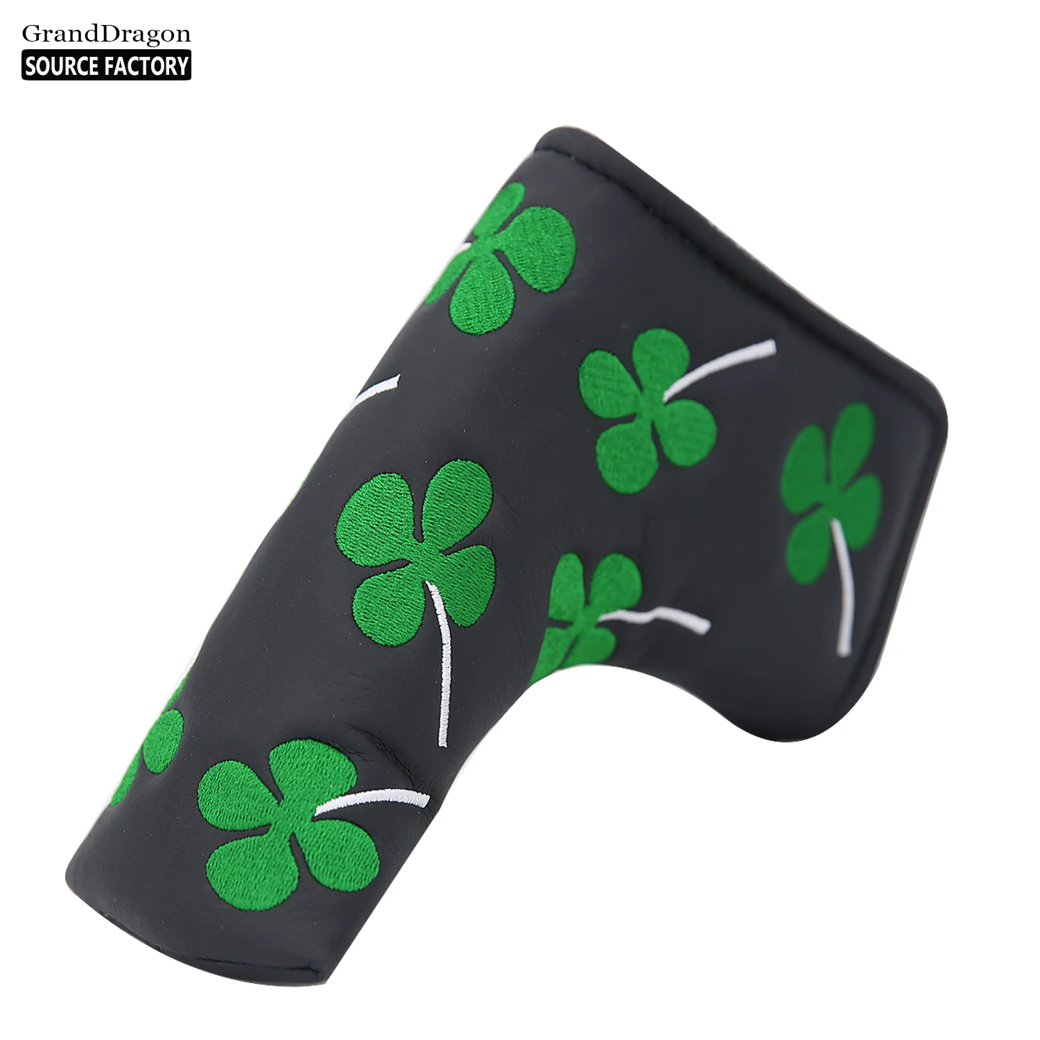 Factory Price PU Leather Golf Putter Head Cover Blade Golf Head Covers Four Leaves Putter cover