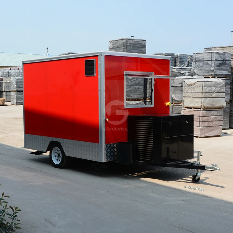Wholesale Price Fast food trucks Mobile food trailer food vending van Catering trailer dessert cart