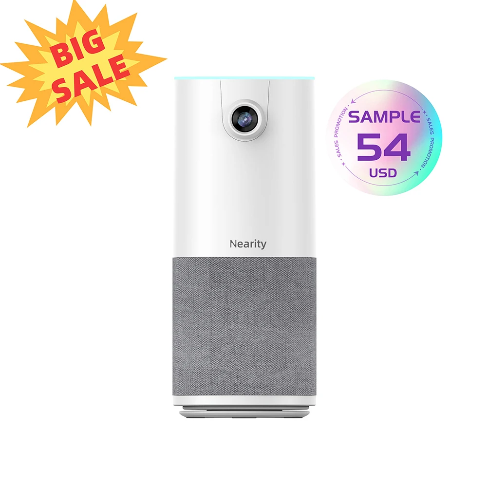 Super Light Weight High Quality Speakers Microphone Conference Wired USB Cam for Education Training Business