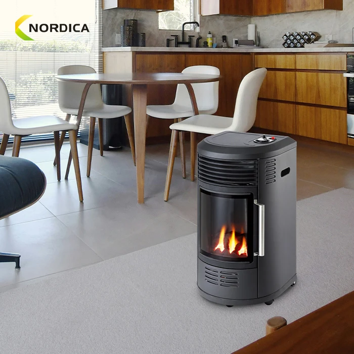 High-grade Red Flame Portable Gas Heater FH-508 Mobile LPG Nature Gas Stove 3.4 KW Indoor