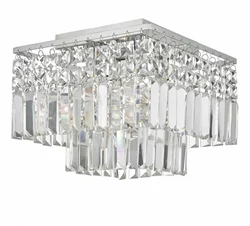 Design square ceiling light suspended modern light fancy clear crystal lighting chandeliers ceiling