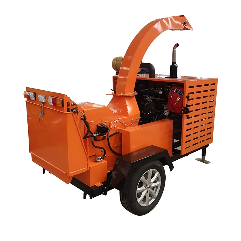 Wood Crusher Pulverizer Chips Tree Branch Electric Tree Mobile Wood Branch Crusher For Mushroom