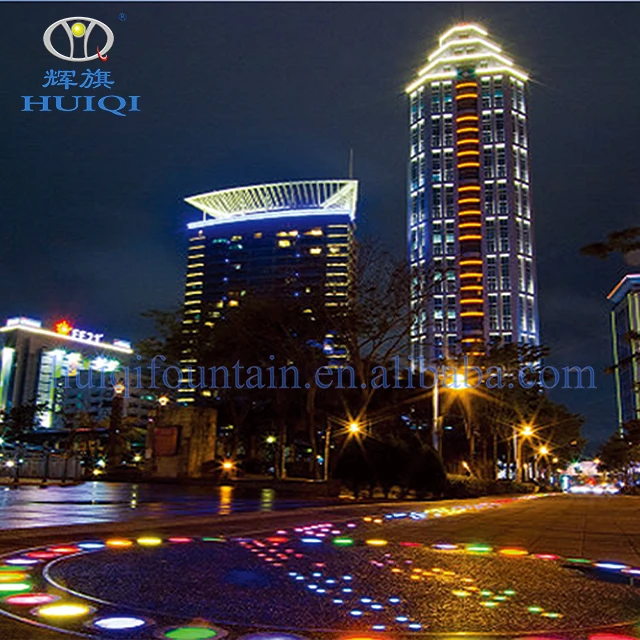 
HUIQI aquarium factory direct low price IP68 stainless steel underground light optional RGB 