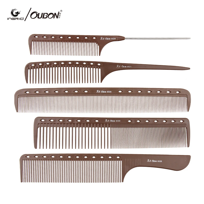 Hair Cutting Styling Measure Combs Tail Comb Anti-Static Hairdressing Brush  Double Cut Comb Professional Beauty Salon Tools A8