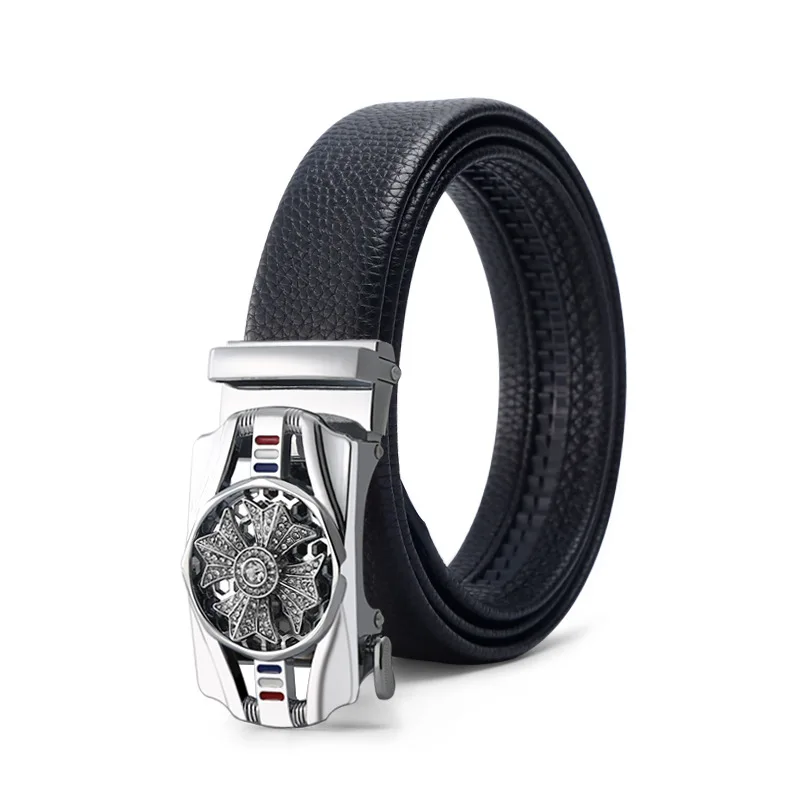 2022 Valentine gift for him Fashion  Men Belt PU Belts Connection with Metal Buckles 3.5cm Width Black Brown Color Cambodia